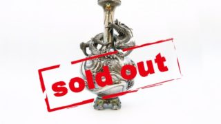 髙﨑光一 純銀七宝 波濤龍巻花瓶 | 明治工芸・明治金工の販売専門店